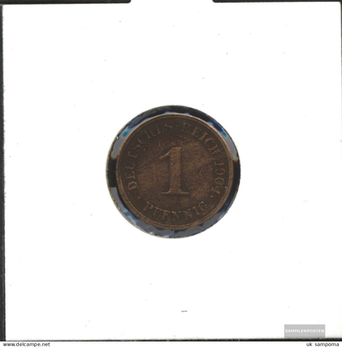 German Empire Jägernr: 10 1912 J Very Fine Bronze Very Fine 1912 1 Pfennig Large Imperial Eagle - 1 Pfennig