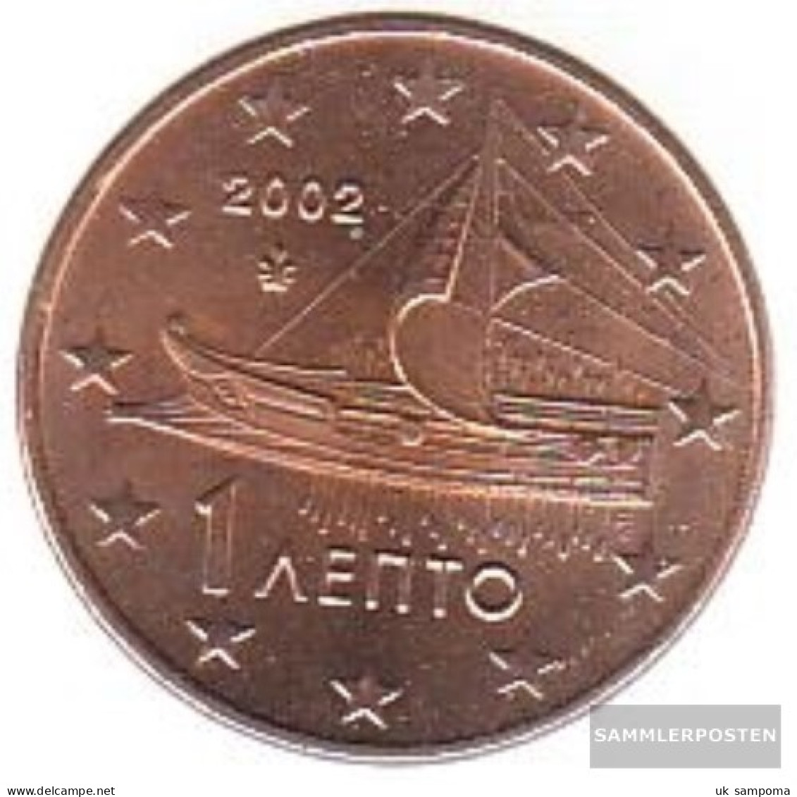 Greece Grams 1 2002 Stgl./unzirkuliert Stgl./unzirkuliert 2002 Kursmünze 1 Cent - Griechenland