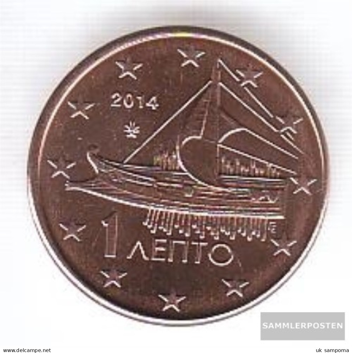 Greece Grams 1 2014 Stgl./unzirkuliert Stgl./unzirkuliert 2014 Kursmünze 1 Cent - Greece