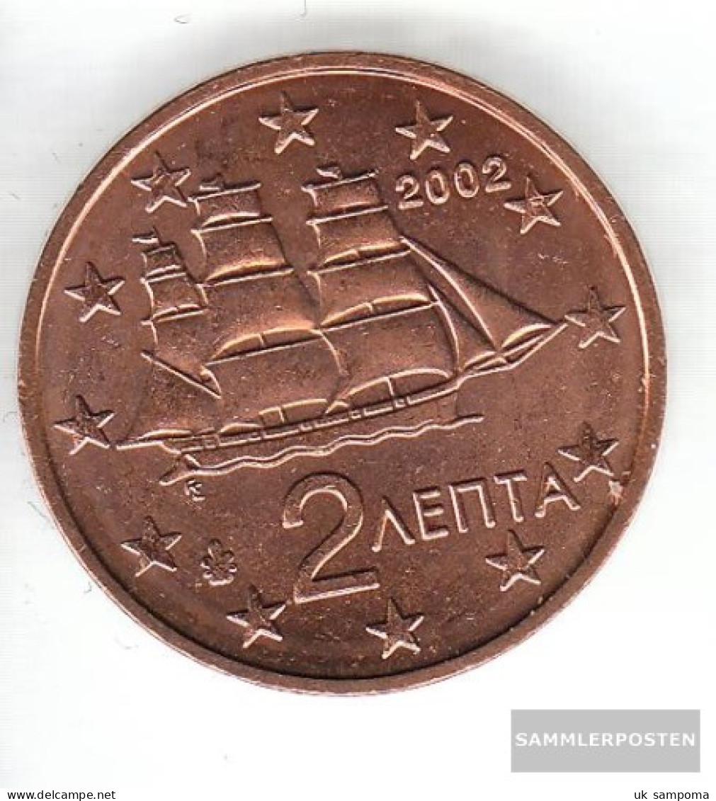 Greece Grams 2 2002 G Stgl./unzirkuliert With Geheimzeichen Stgl./unzirkuliert 2002 Kursmünze 2 Cent - Griekenland