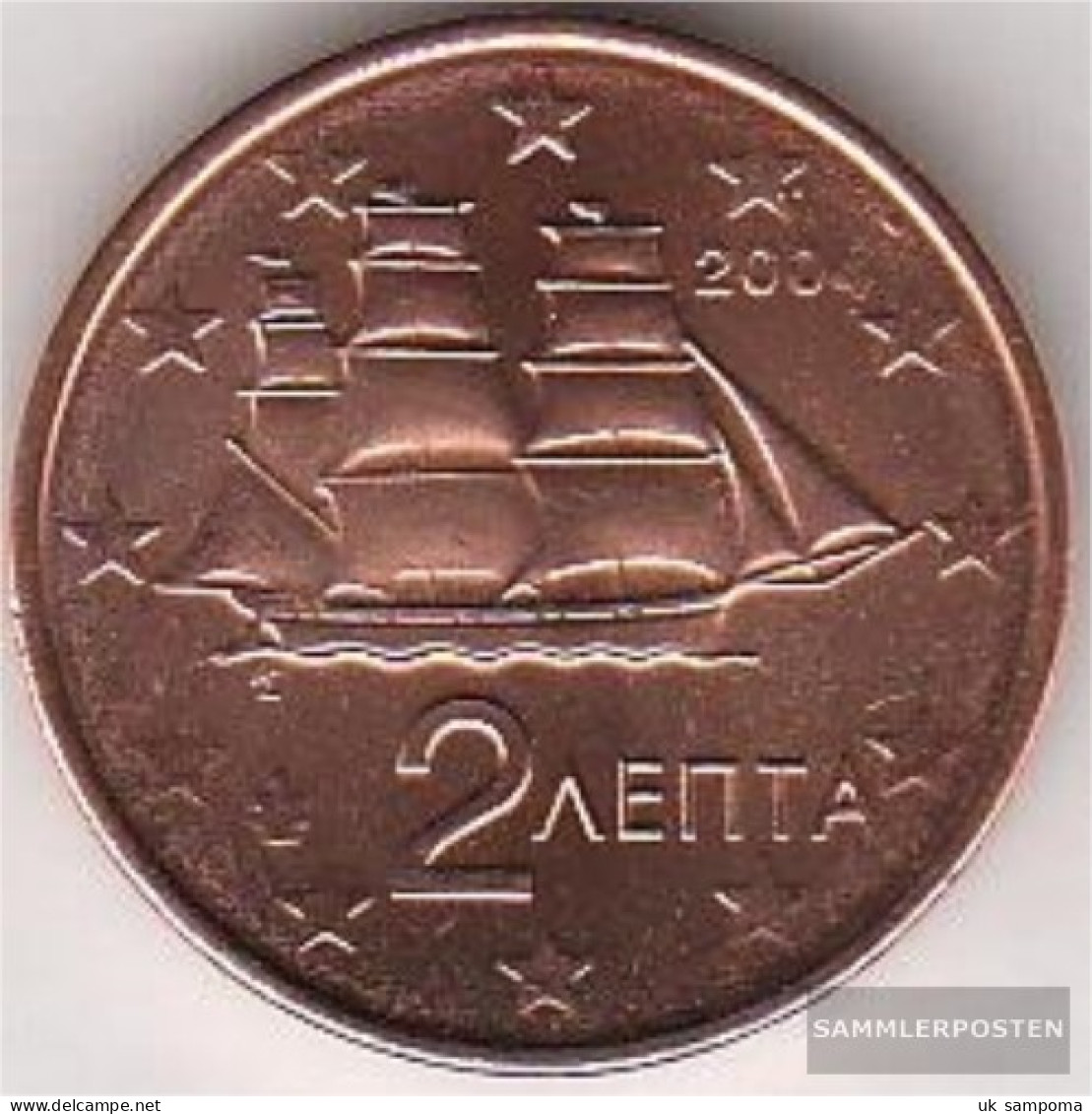 Greece Grams 2 2004 Stgl./unzirkuliert Stgl./unzirkuliert 2004 Kursmünze 2 Cent - Griekenland