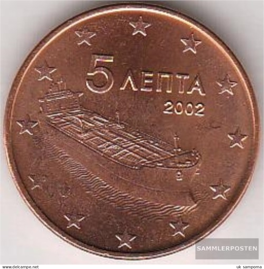 Greece Grams 3 2002 G Stgl./unzirkuliert With Geheimzeichen Stgl./unzirkuliert 2002 Kursmünze 5 Cent - Griekenland