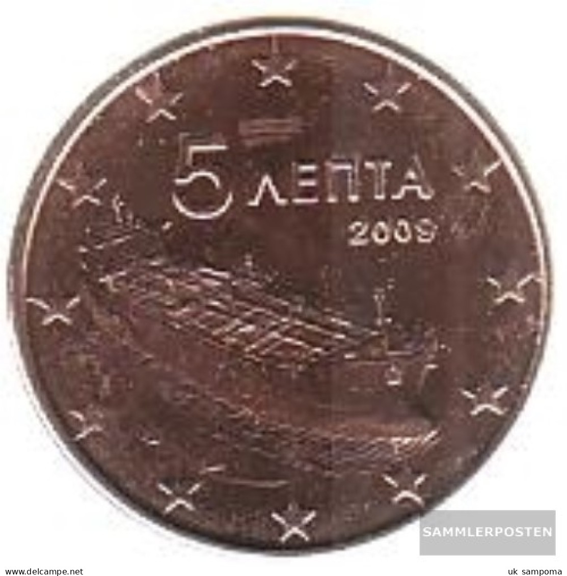 Greece Grams 3 2009 Stgl./unzirkuliert Stgl./unzirkuliert 2009 Kursmünze 5 Cent - Griekenland