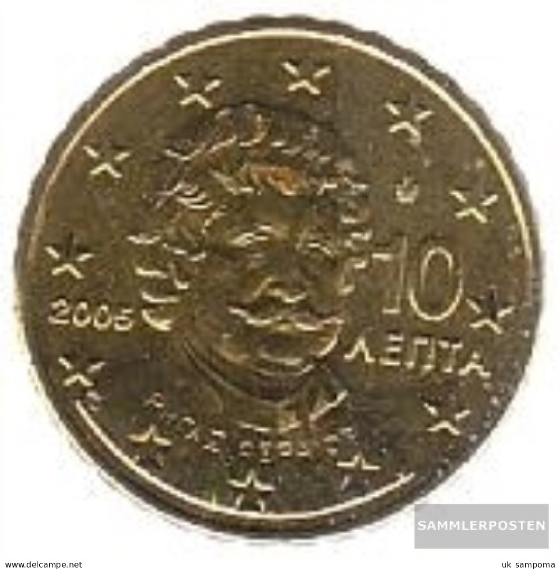 Greece Grams 4 2005 Stgl./unzirkuliert Stgl./unzirkuliert 2005 Kursmünze 10 Cent - Greece