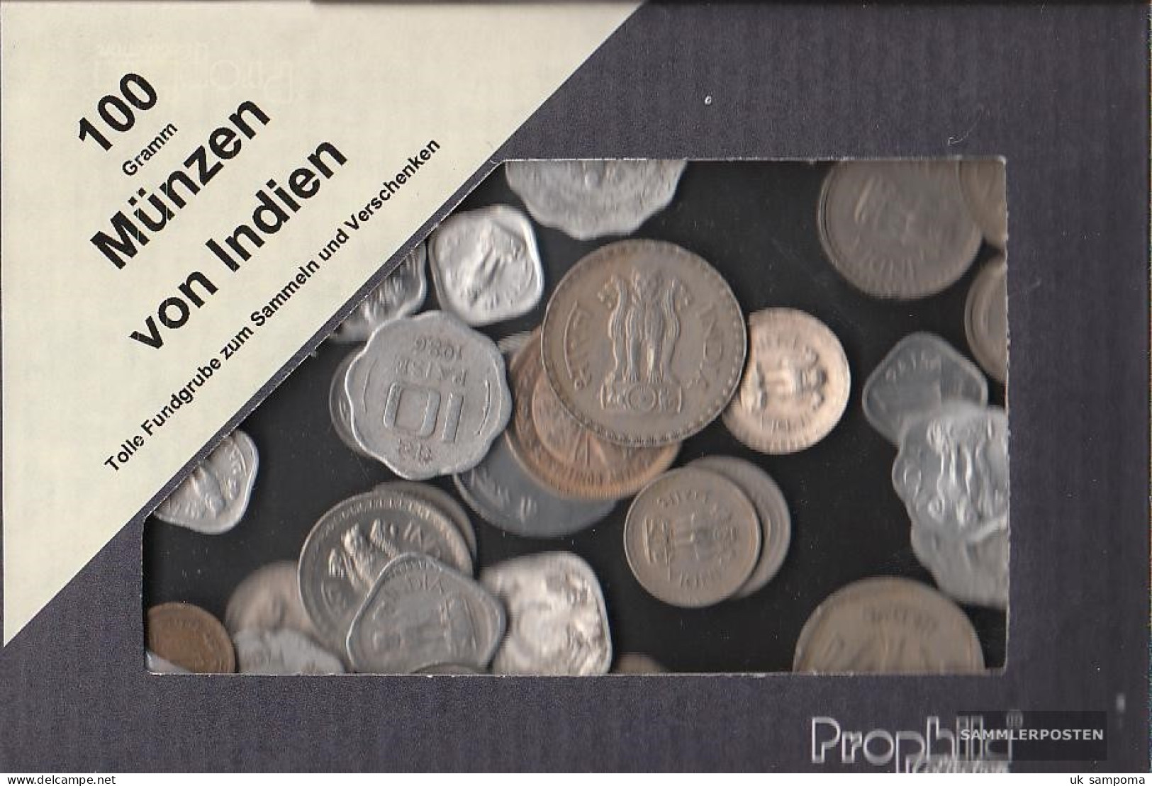 India 100 Grams Münzkiloware - Mezclas - Monedas