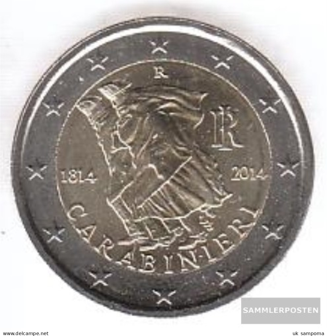 Italy 2014 Stgl./unzirkuliert Reprint: 6,5 Million. Stgl./unzirkuliert 2014 2 Euro 200 Years Carabinieri - Italy