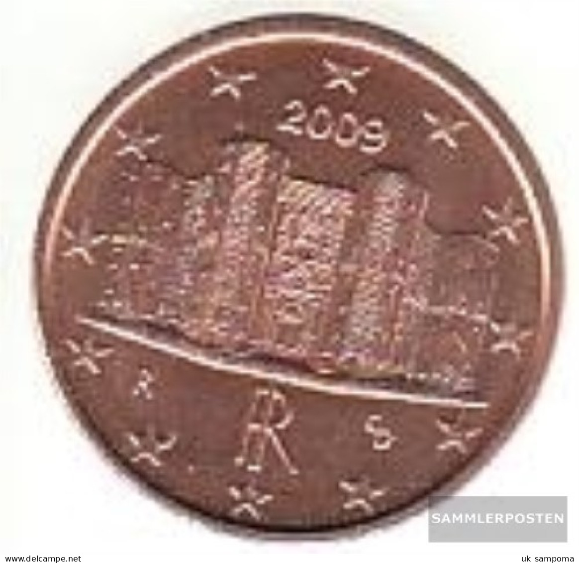 Italy I 1 2009 Stgl./unzirkuliert Stgl./unzirkuliert 2009 Kursmünze 1 Cent - Italy