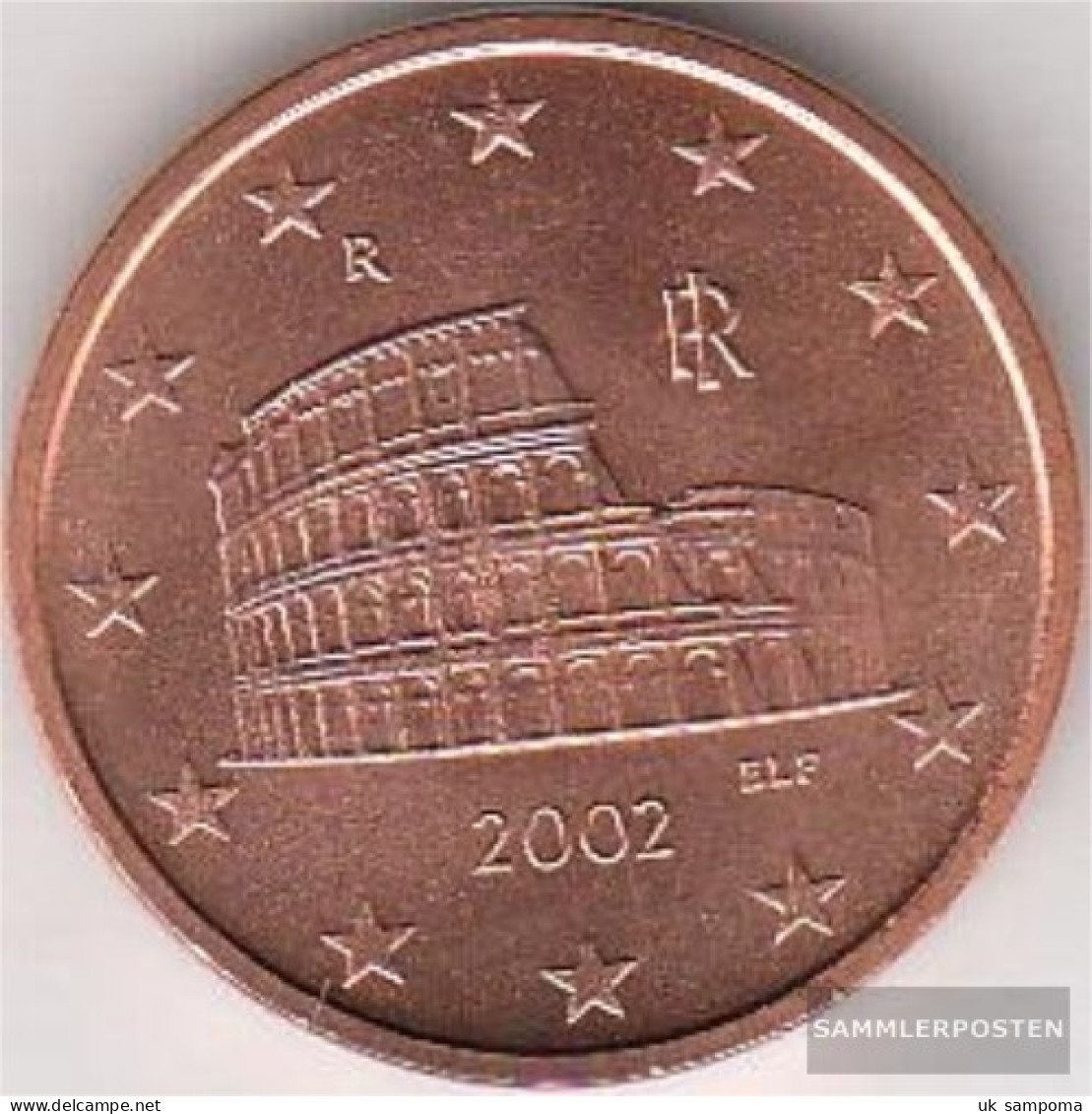 Italy I 3 2002 Stgl./unzirkuliert Stgl./unzirkuliert 2002 Kursmünze 5 Cent - Italy