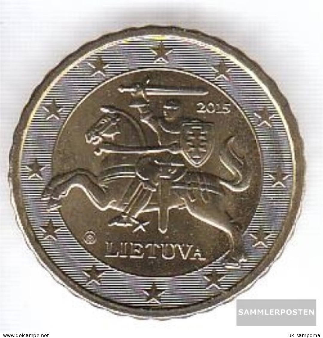 Lithuania LIT 4 2015 Stgl./unzirkuliert Stgl./unzirkuliert 2015 Kursmünze 10 Cent - Lithuania