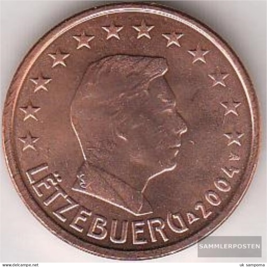 Luxembourg Luxembourg 2 2004 Stgl./unzirkuliert Stgl./unzirkuliert 2004 Kursmünze 2 Cent - Luxemburgo