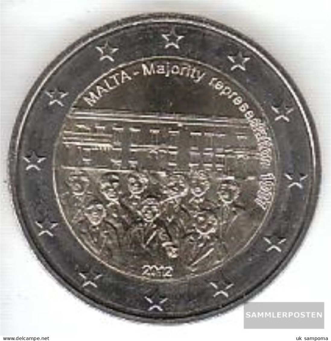 Malta 2012 Stgl./unzirkuliert Stgl./unzirkuliert 2012 2 Euro Mehrheitswahlrecht - Malta