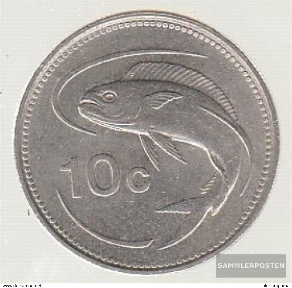 Malta Km-number. : 76 1986 Very Fine Copper-Nickel Very Fine 1986 10 Cent Emblem - Malta