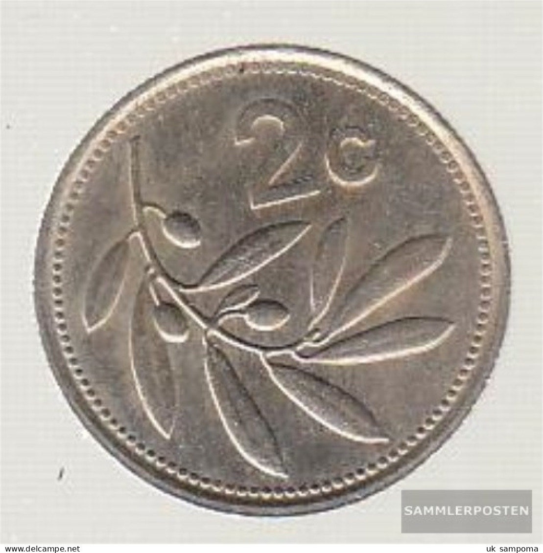 Malta Km-number. : 79 1986 Extremely Fine Copper-Nickel Extremely Fine 1986 2 Cent Emblem - Malte