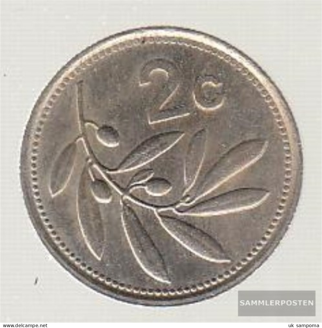 Malta Km-number. : 79 1986 Very Fine Copper-Nickel Very Fine 1986 2 Cent Emblem - Malte