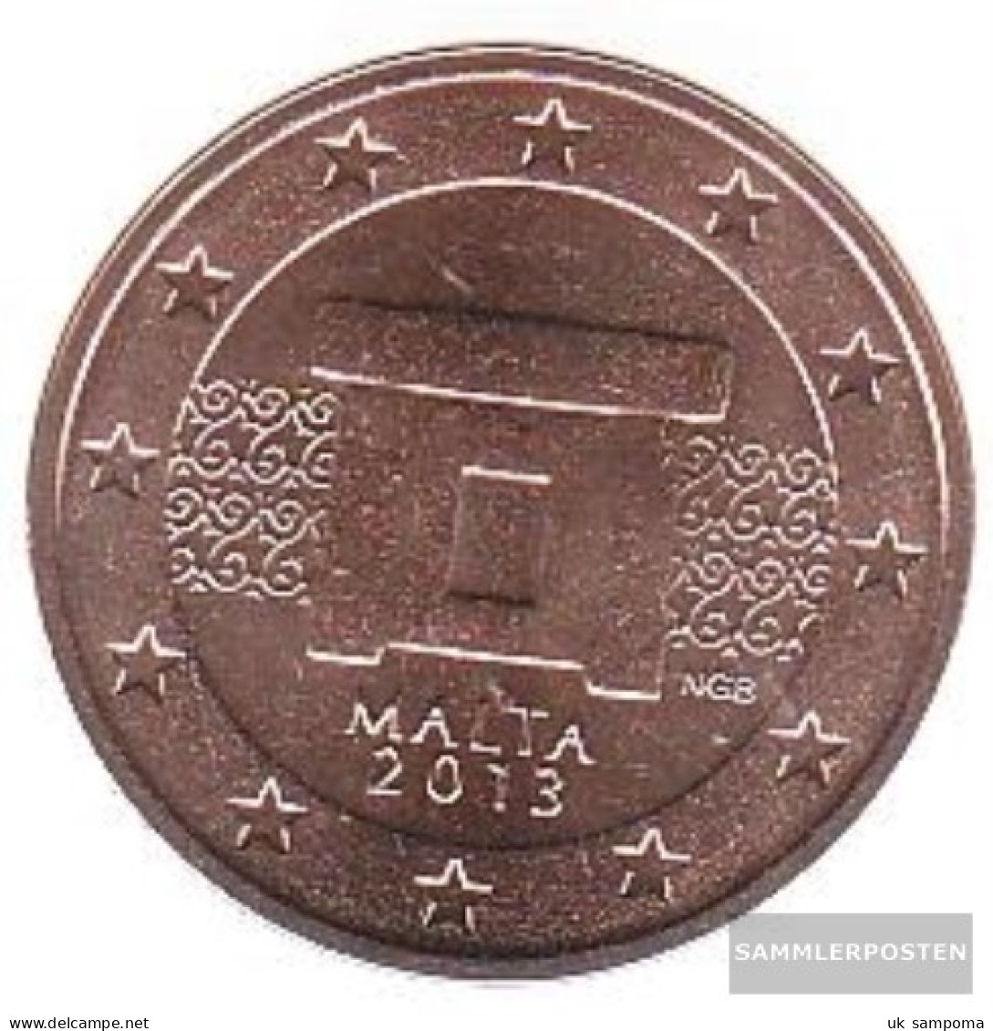 Malta M 2 2013 Stgl./unzirkuliert Stgl./unzirkuliert 2013 2 Cent Kursmünze - Malte