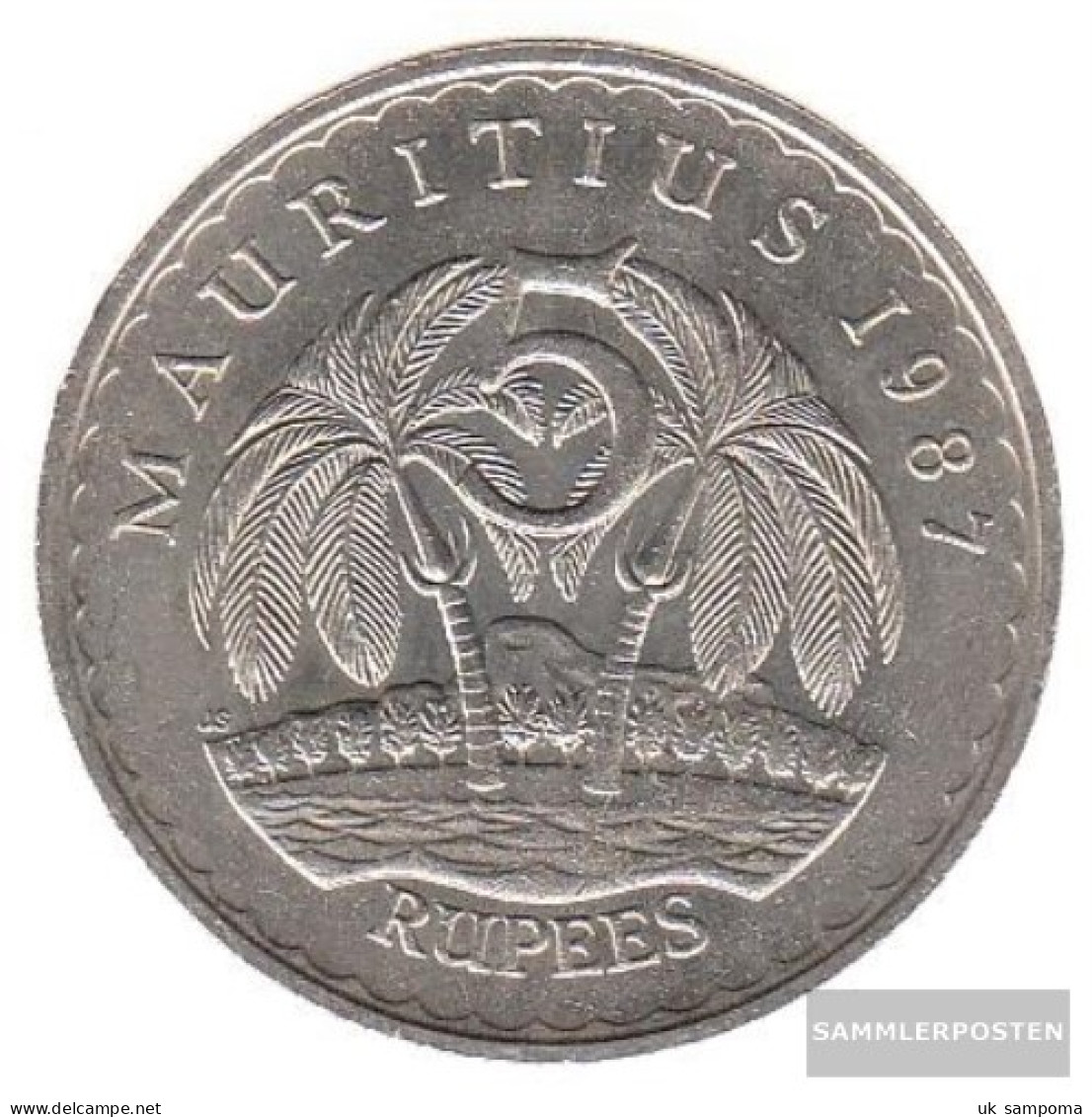 Mauritius Km-number. : 56 1992 Extremely Fine Copper-Nickel Extremely Fine 1992 5 Rupien Ramgoolam - Maurice
