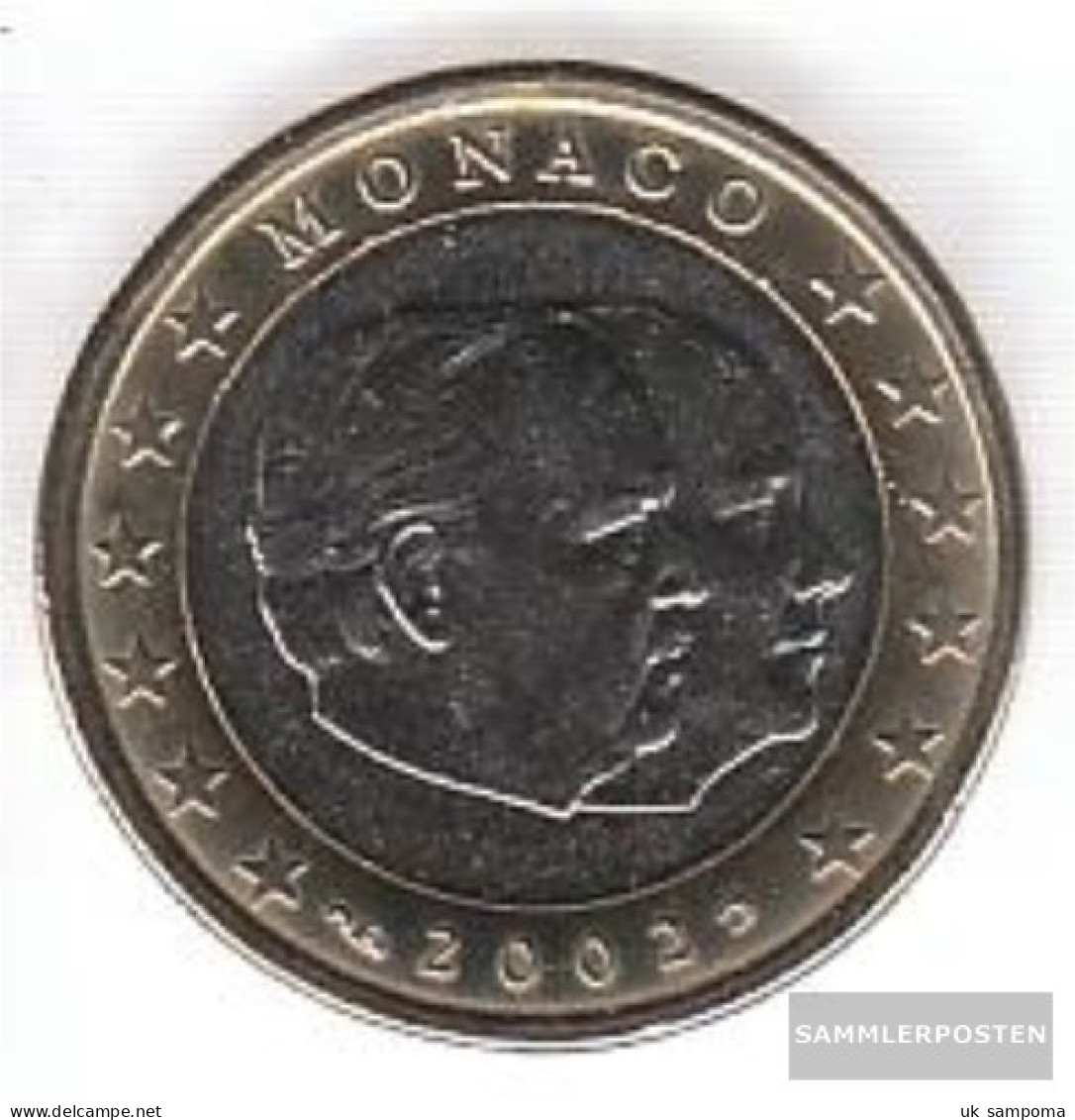 Monaco MON 7 2002 Stgl./unzirkuliert Stgl./unzirkuliert 2002 Kursmünze 1 Euro - Monaco