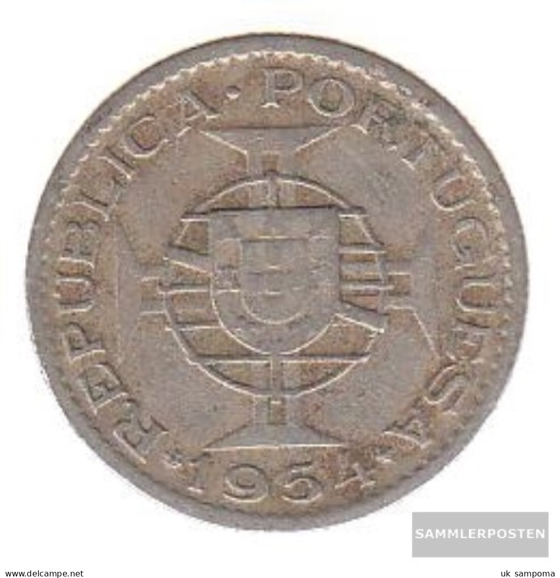Mosambik Km-number. : 78 1952 Very Fine Copper-Nickel Very Fine 1952 2 1/2 Escudos Crest - Mozambique