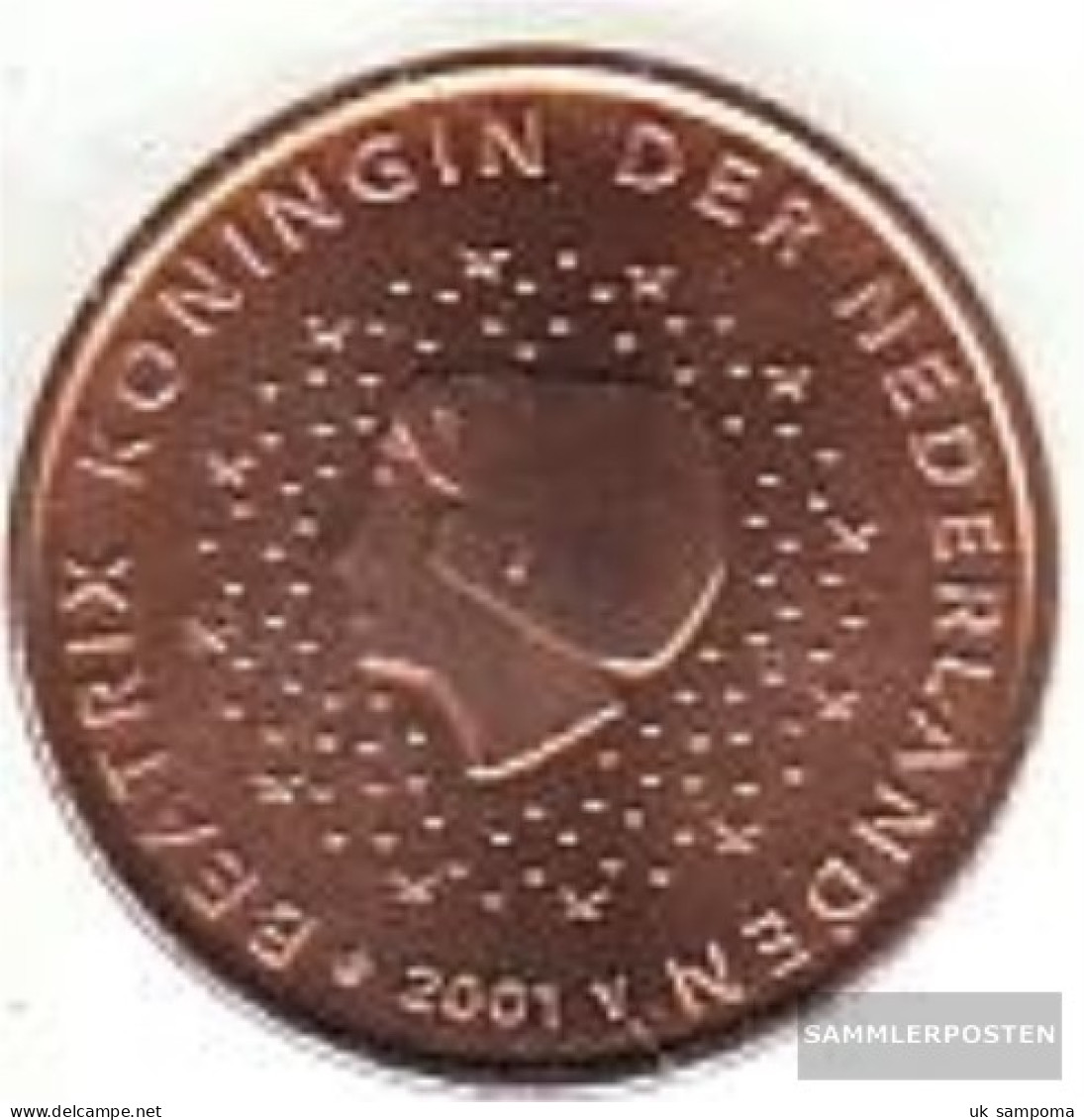 Netherlands NL 1 2001 Stgl./unzirkuliert Stgl./unzirkuliert 2001 Kursmünze 1 Cent - Netherlands