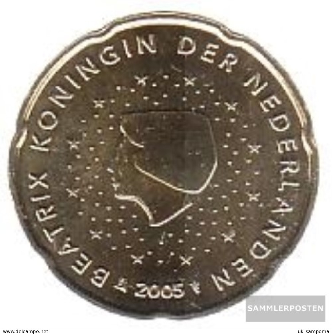 Netherlands NL 5 2005 Stgl./unzirkuliert Stgl./unzirkuliert 2005 Kursmünze 20 Cent - Netherlands