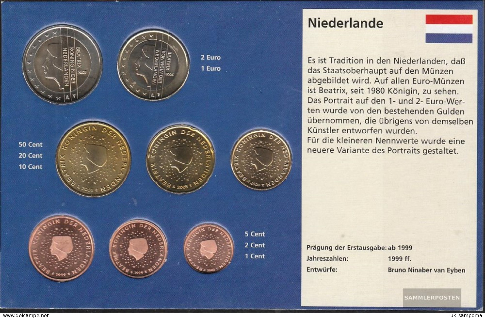 Netherlands Stgl./unzirkuliert Kursmünzensatz Mixed Vintages Stgl./unzirkuliert Ab 1999 Euro Komplettausgabe - Netherlands