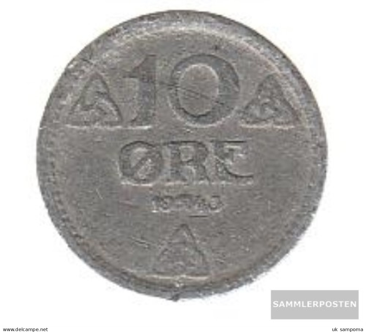 Norway Km-number. : 389 1941 Very Fine Zinc Very Fine 1941 10 Öre Crest - Norway