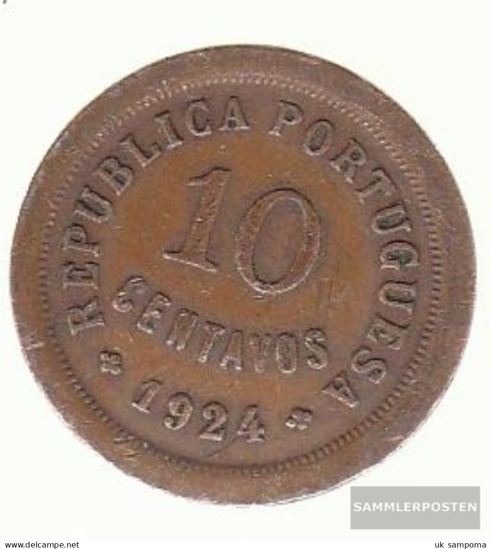 Portugal Km-number. : 573 1926 Very Fine Bronze Very Fine 1926 10 Centavos Liberty - Portugal