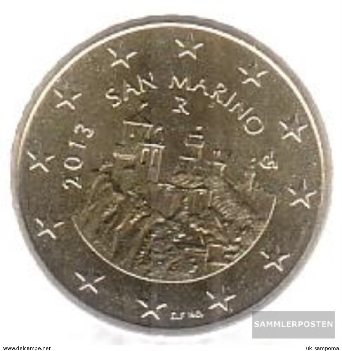 San Marino SMA 6 2013 Stgl./unzirkuliert Stgl./unzirkuliert 2013 Kursmünze 50 Cent - San Marino