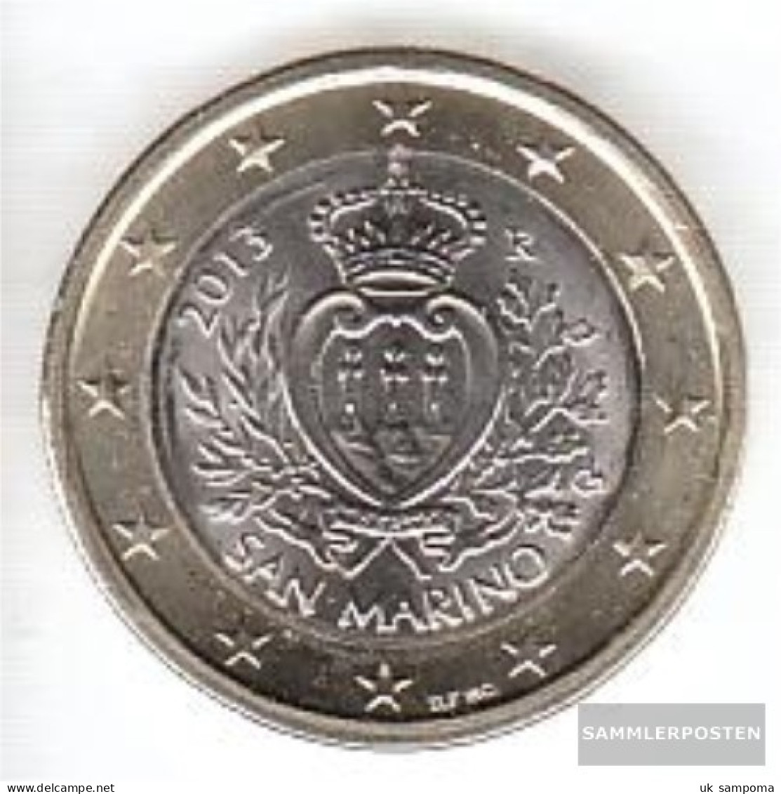 San Marino SMA 7 2013 Stgl./unzirkuliert Stgl./unzirkuliert 2013 Kursmünze 1 Euro - San Marino