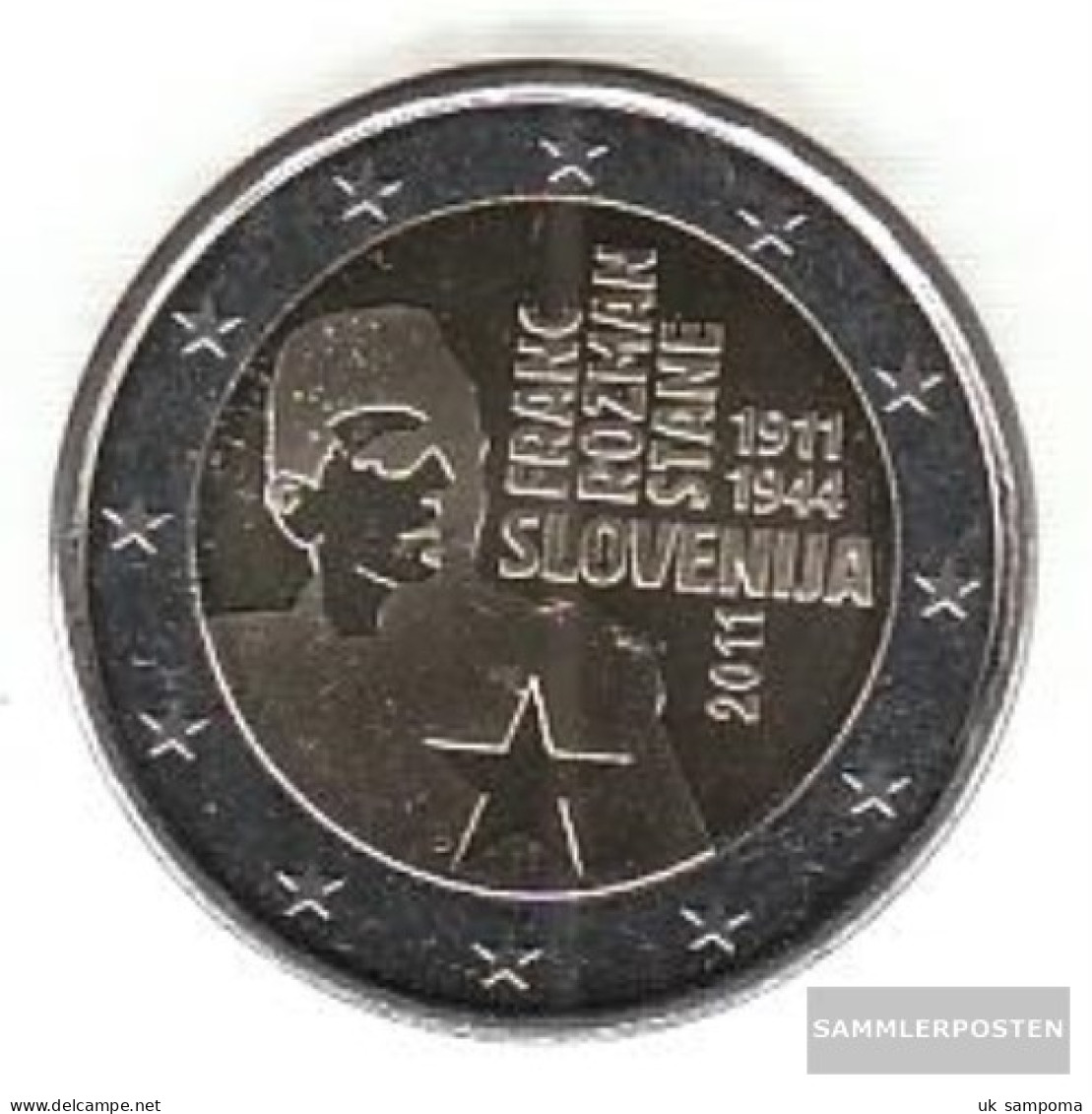 Slovenia 2011 Stgl./unzirkuliert Stgl./unzirkuliert 2011 2 Euro Franc Rozman - Economie