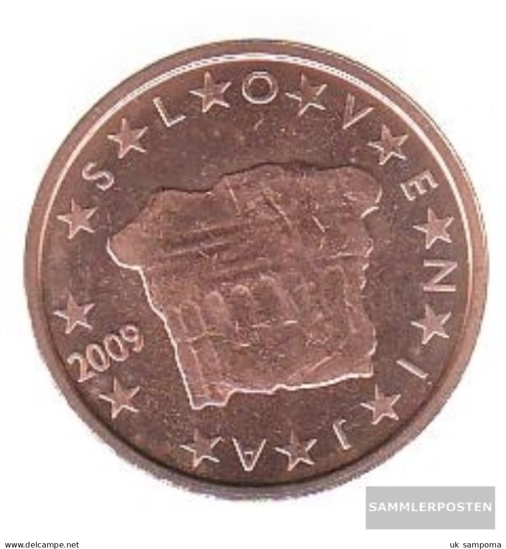 Slovenia SLO 2 2009 Stgl./unzirkuliert Stgl./unzirkuliert 2009 Kursmünze 2 Cent - Slovenië