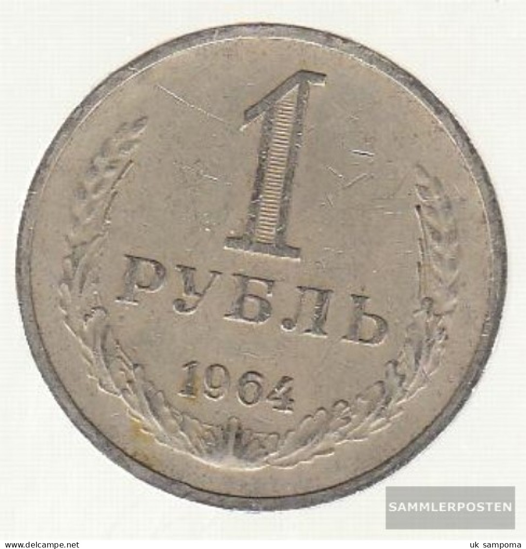 Soviet Union Km-number. : 134 1964 Very Fine Copper-Nickel-zinc Very Fine 1964 1 Rubel Crest - Russia