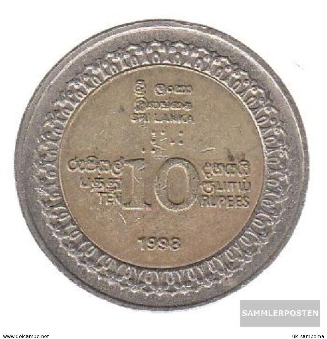 Sri Lanka Km-number. : 158 1998 Very Fine Bimetall Very Fine 1998 10 Rupien Independence - Sri Lanka