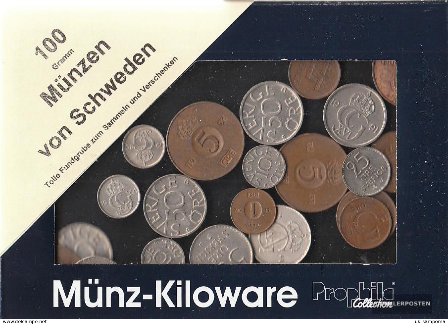 Sweden 100 Grams Münzkiloware - Vrac - Monnaies
