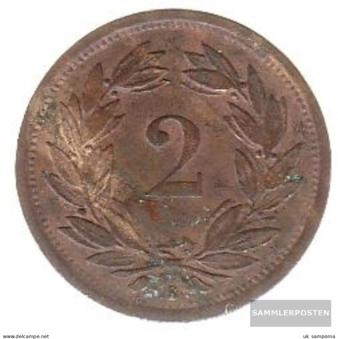Switzerland Km-number. : 4 1942 Very Fine Zinc Very Fine 1942 2 Rappen Crest - Andere & Zonder Classificatie