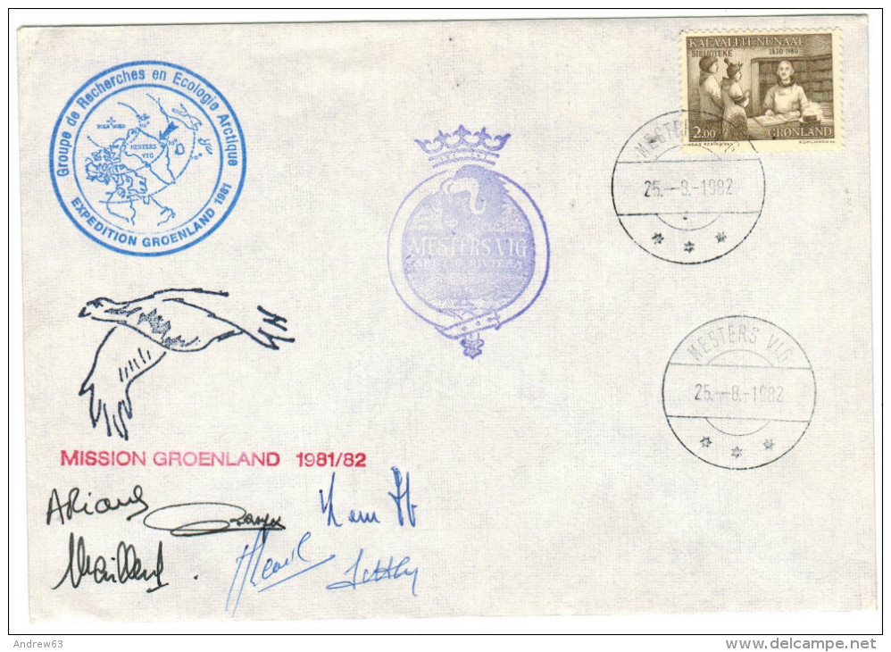 GROENLANDIA - Grönland - GROENLAND - Greenland - 1981 - Autographed - Mission Expedition Groenland 1981 - Groupe De R... - Arctische Expedities