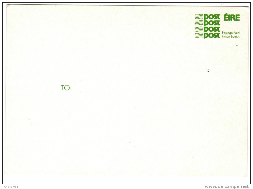 IRLANDA - IRLANDE - Ireland - EIRE - Postage Paid - Postal Card - Intero Postale - Entier Postal - Postal Stationery ... - Entiers Postaux