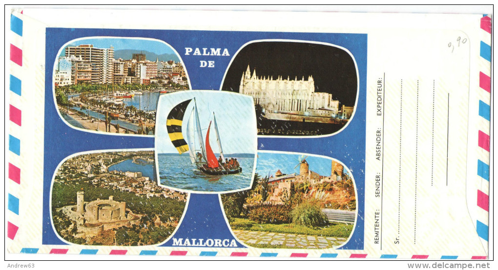 SPAGNA - ESPAÑA - Spain - Espagne - 6 Stamps - Recuerdo Filatélico De Espana - Puerto Pesquero - Palma De Mallorca - ... - Covers & Documents