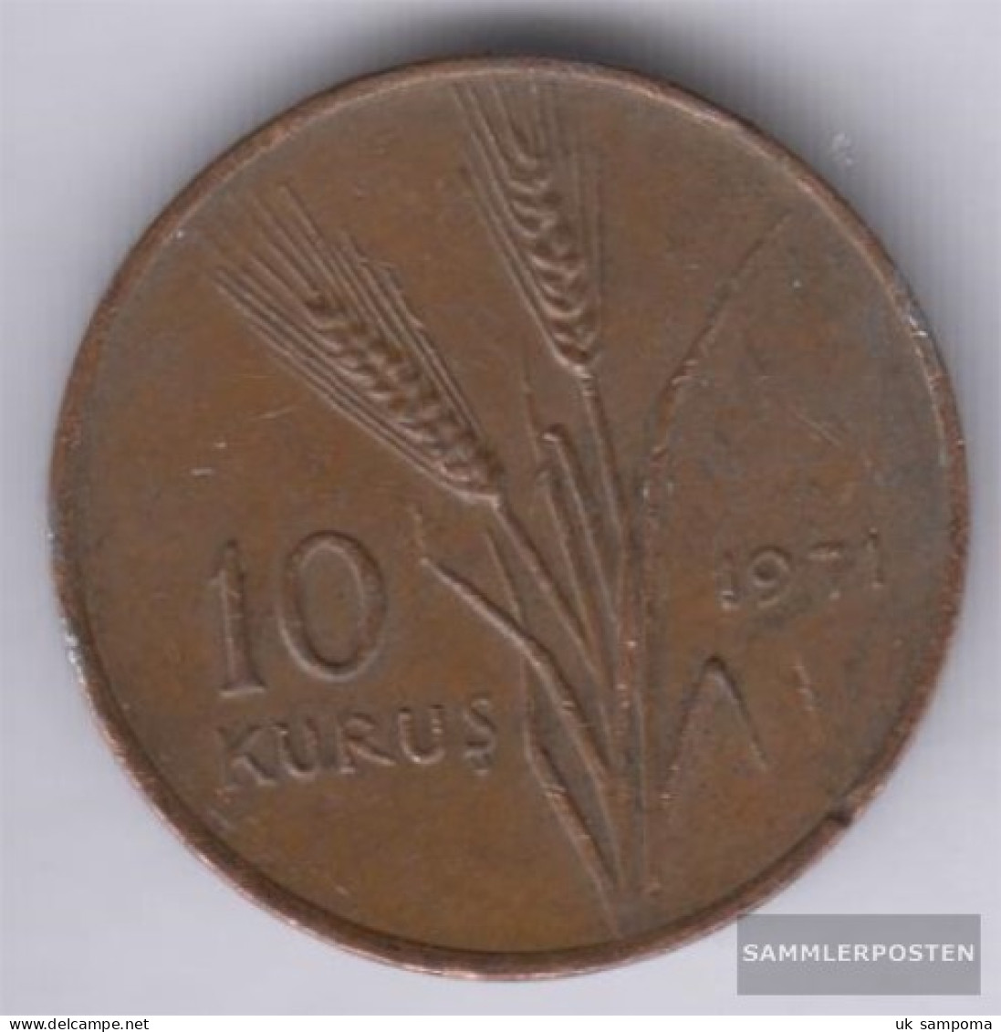 Turkey Km-number. : 898 1975 Very Fine Aluminum Very Fine 1975 10 Kurus Fao - Turquie