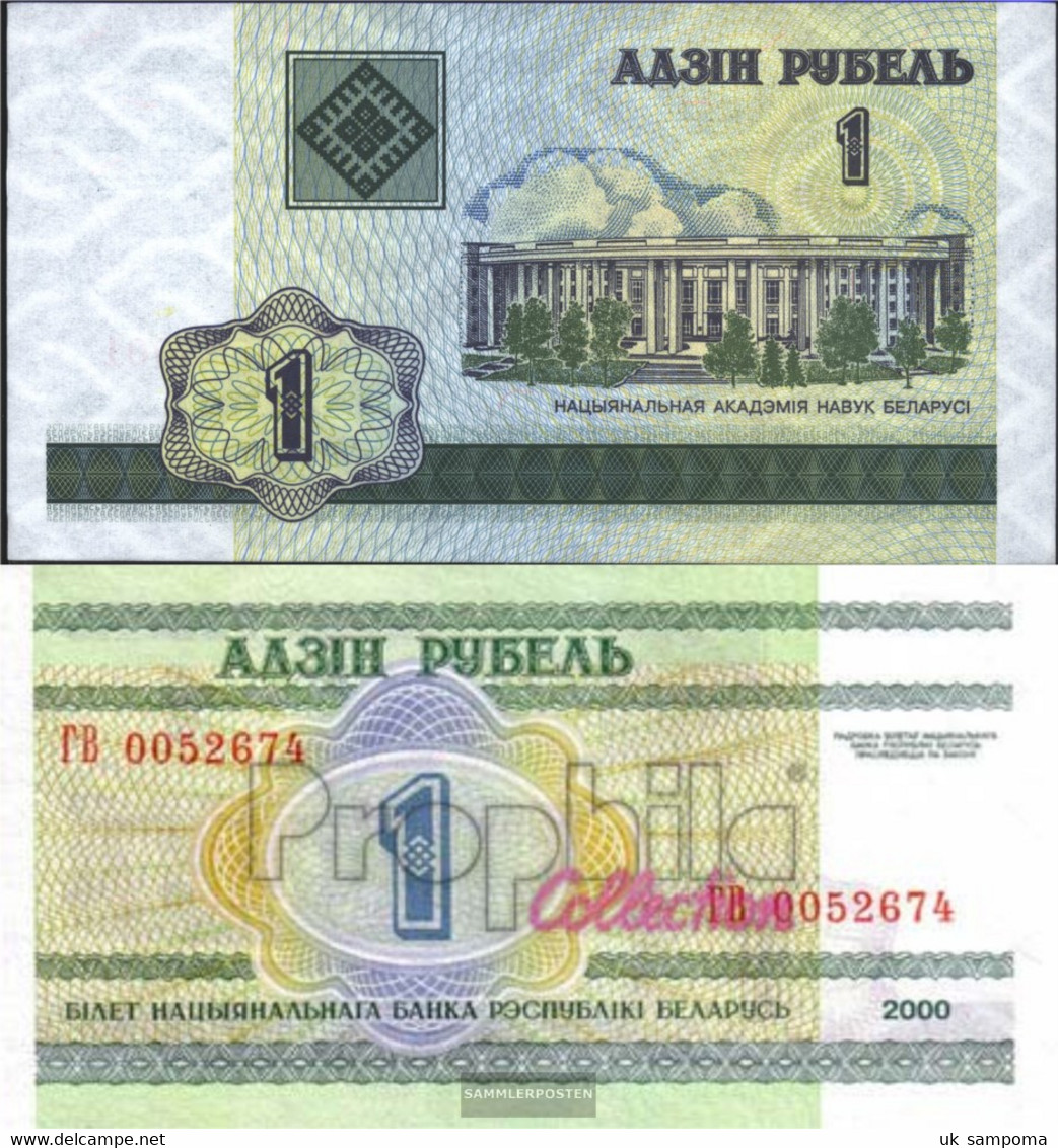 Weißrussland Pick-number: 21 Uncirculated 2000 1 Rubel - Belarus