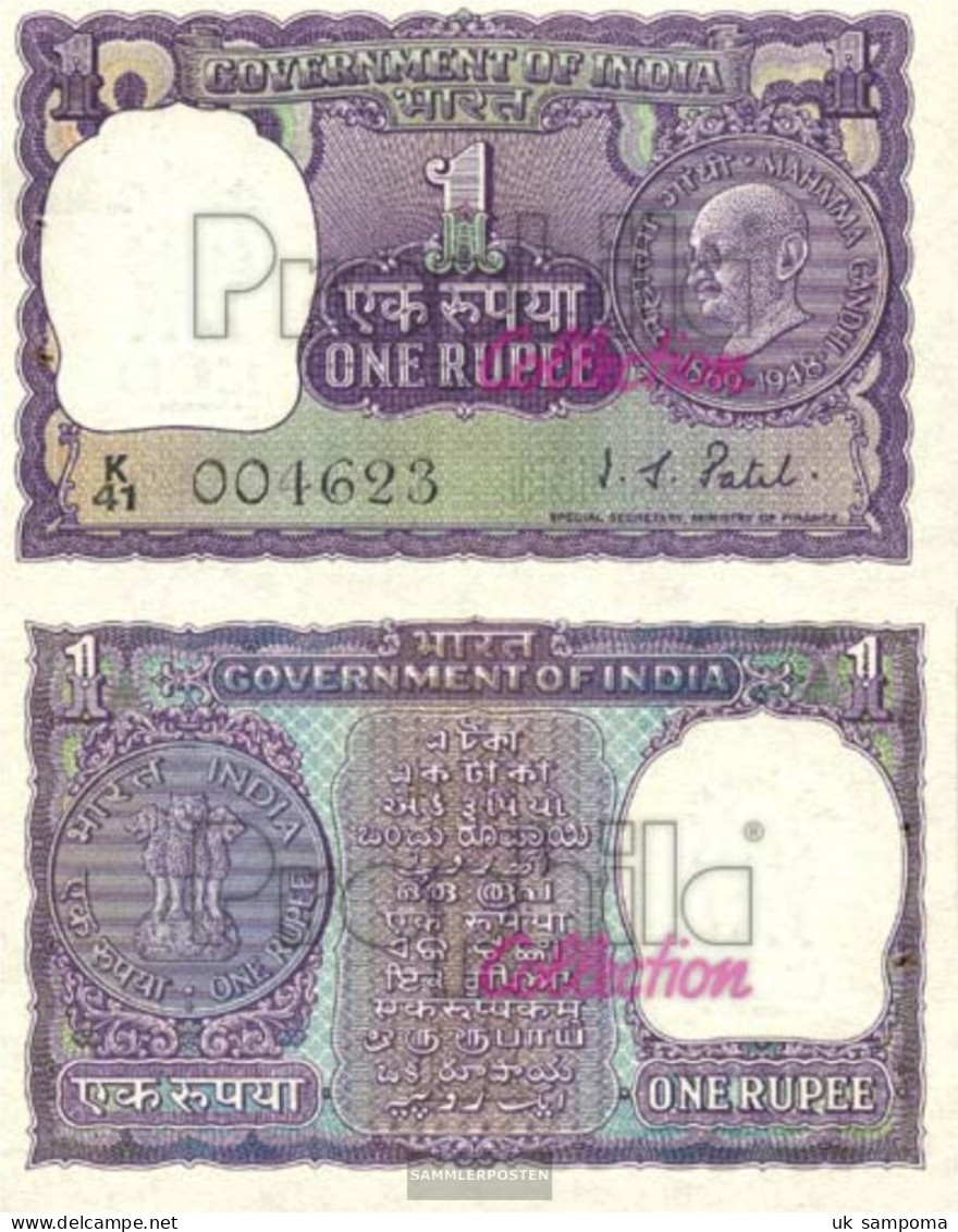 India Pick-number: 66 Uncirculated 1970 1 Rupee - India