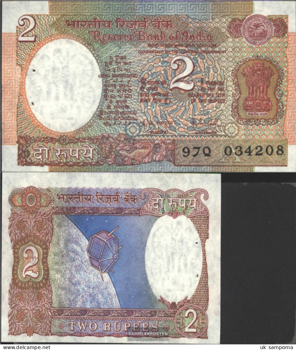 India Pick-number: 79h Uncirculated 1997 2 Rupees - Strafportzegels