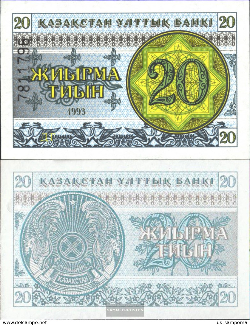 Kazakhstan Pick-number: 5b Uncirculated 1993 20 Tyin - Kazakhstán