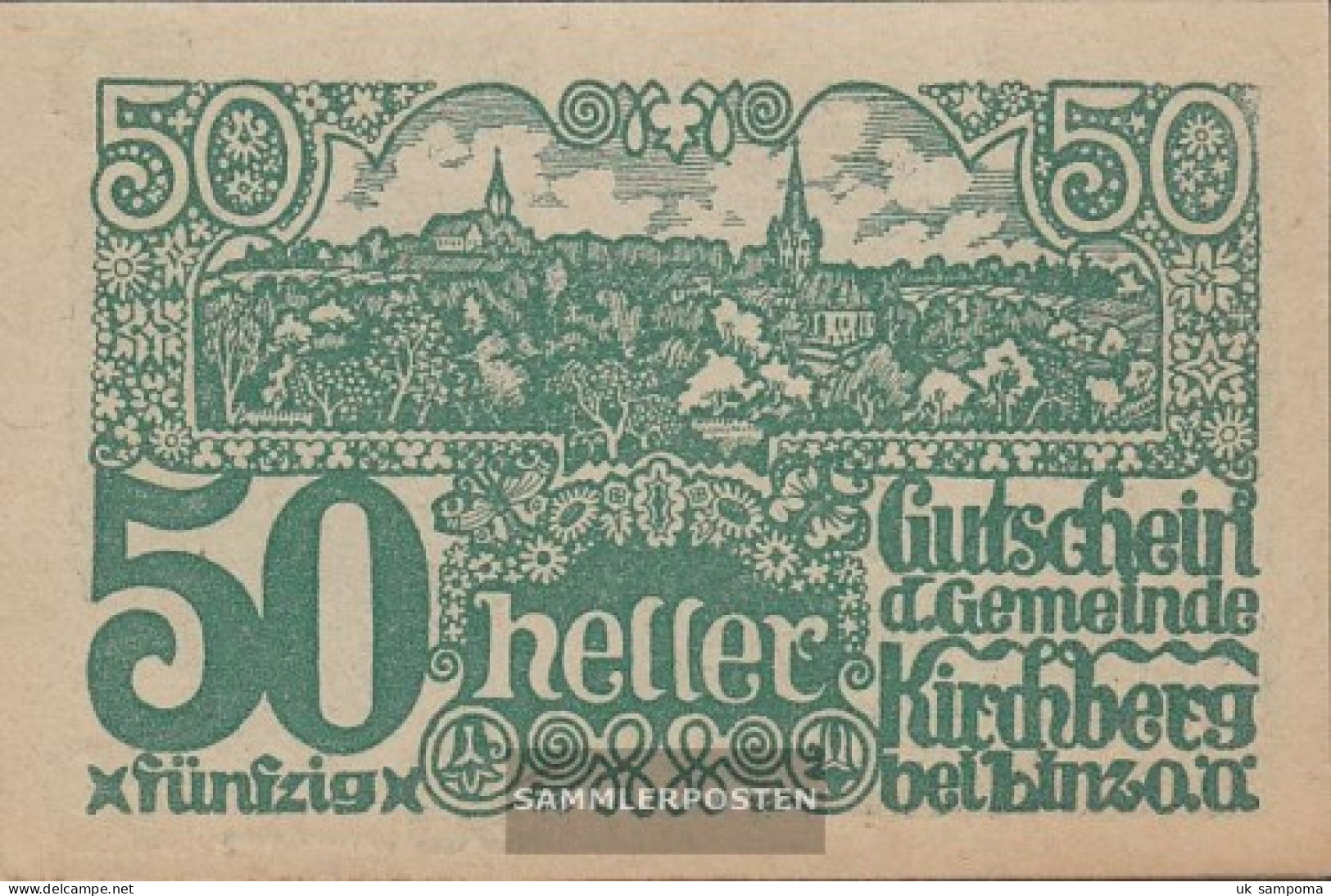 Kirchberg Notgeld The City Kirchberg Uncirculated 1920 50 Bright - Austria