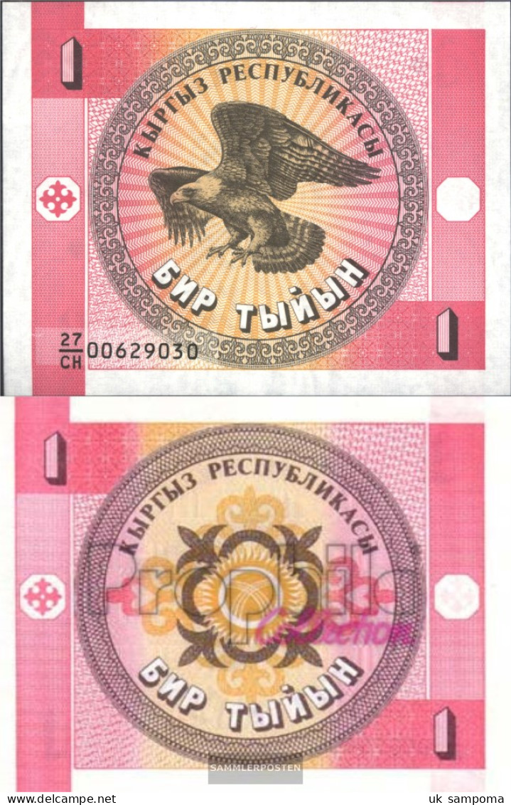 Kirgisistan Pick.number: 1 Uncirculated 1993 1 Tyiyn - Kirgisistan