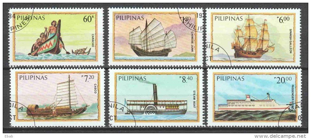 Philipines 1984 Mi 1629-1634 SHIPS (B) - Boten