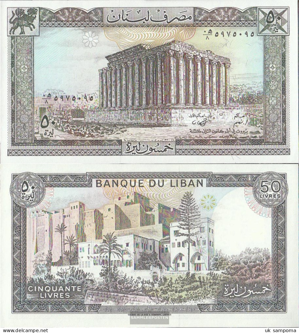 Lebanon Pick-number: 65d Uncirculated 1988 50 Livres - Libanon