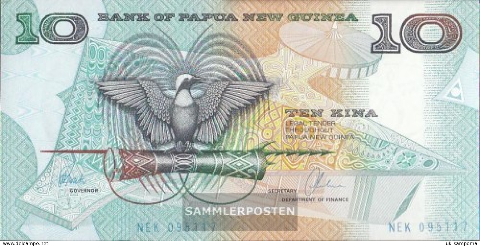 Papua-Guinea Pick-number: 9d Uncirculated 1988 10 Kina - Papua New Guinea