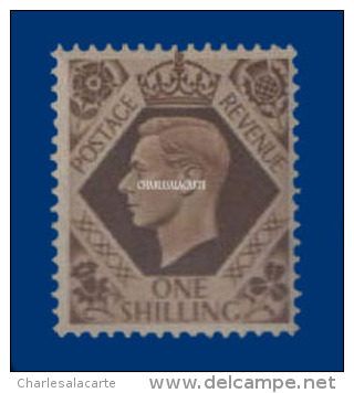 GREAT BRITAIN 1939 GEORGE VI 1 SHILLING U.M./N.S.C.  S.G. 475 - Unused Stamps