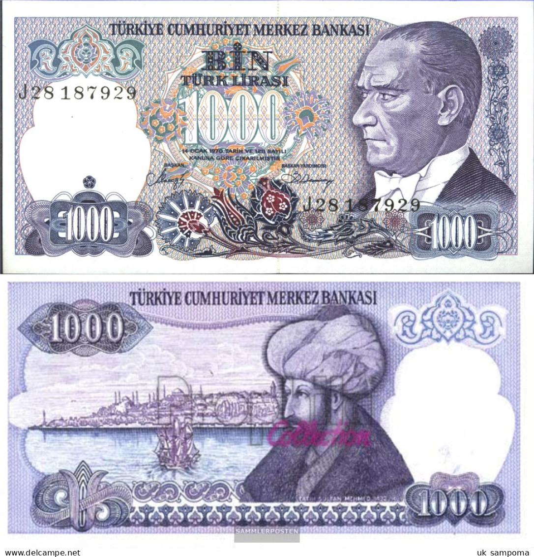 Turkey Pick-number: 196 Uncirculated 1970 1.000 Lira - Turquie